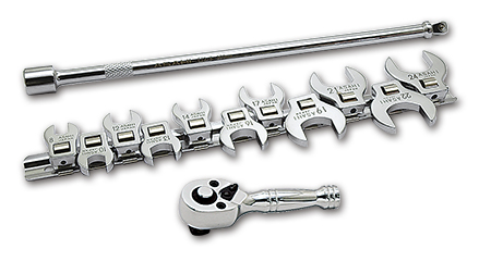 VCS 3130 Crawfoot Wrench Set扳手类型11尺寸组图像