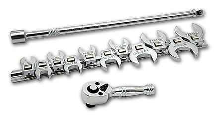 VCS 3130 Crawfoot Wrench Set扳手類型11尺寸組圖像
