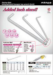 AQKXインチサイズ六角棒レンチ英語版の画像